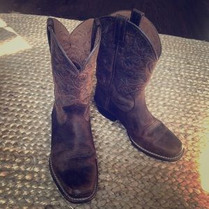 Ariat Size 4 Kids Leather Cowboy Boots